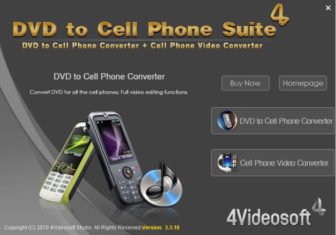 4Videosoft DVD to Cell Phone Suite