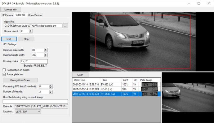 License Plate Recognition SDK