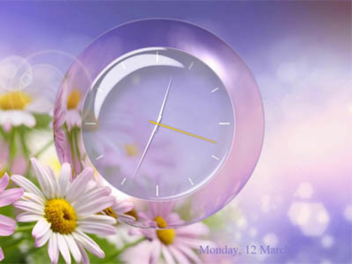 Enchanting Clock Screensaver