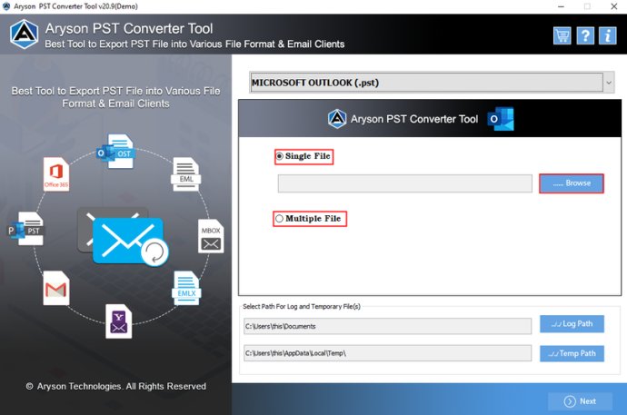 Convert PST to MSG