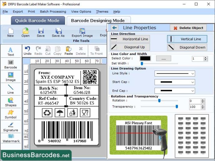 Download MSI Plessey Barcode Software Download MSI Plessey Barcode Software