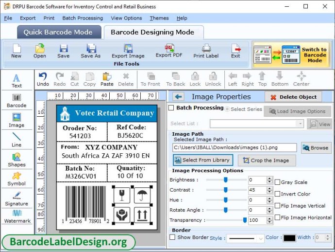 Inventory Barcode Maker Software