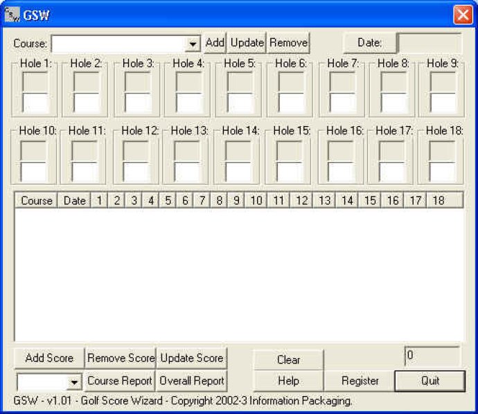 Golf Score Wizard PRO