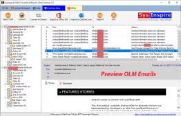 SysInspire OLM Converter Software