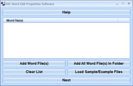 MS Word Edit Properties Software