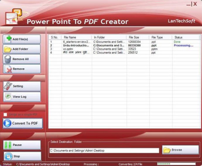 Powerpoint To PDF Creator