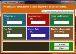 Free Car Payment Calculator