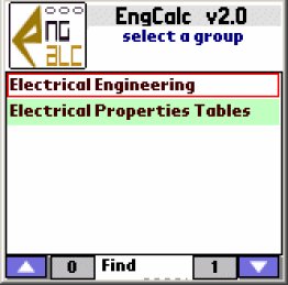 EngCalc(Electrical)- Palm Calculator