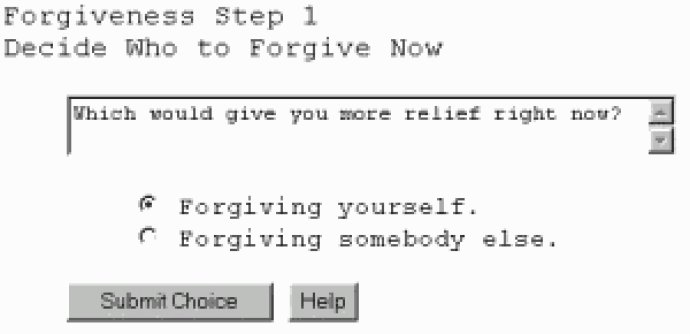 Forgiveness, Free Self Help Software