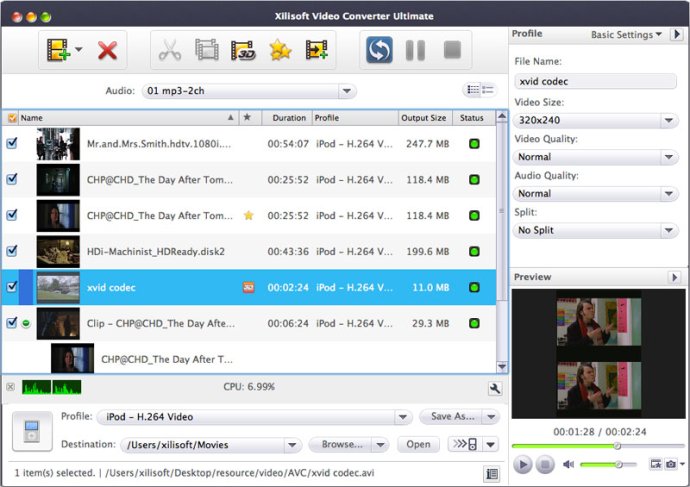 Xilisoft Video Converter Standard for Mac