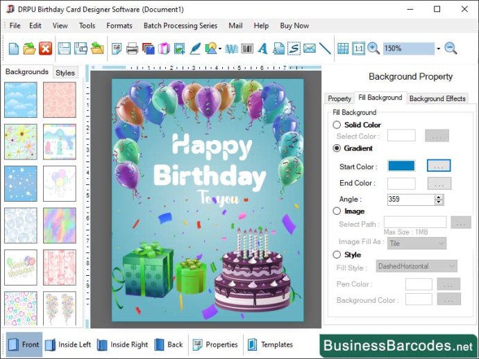 Sustainable Birthday Card Software Sustainable Birthday Card Software