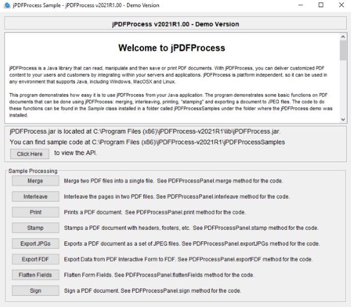 jPDFProcess for linux