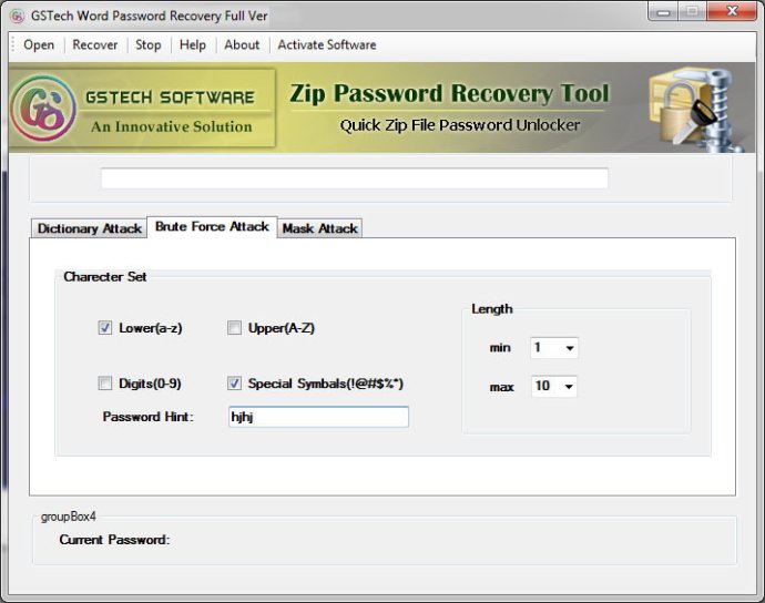Zip Password Cracker