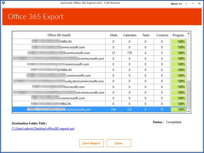 Office 365 Export Mailbox Tool
