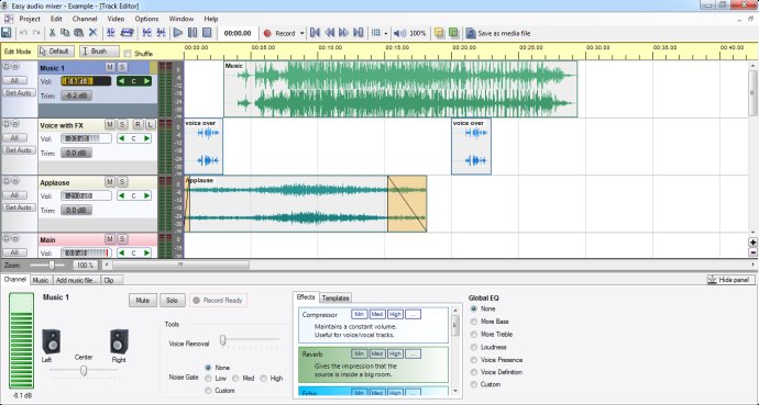 Easy audio mixer