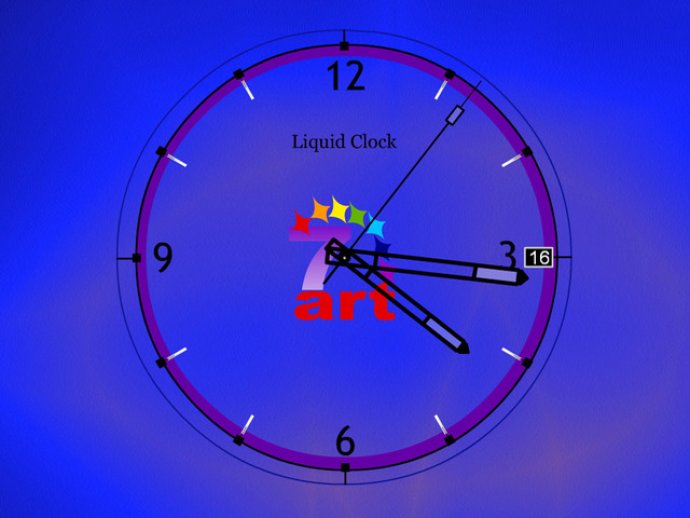 7art Liquid Clock ScreenSaver