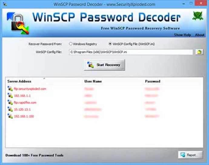 Password Decoder for WinSCP