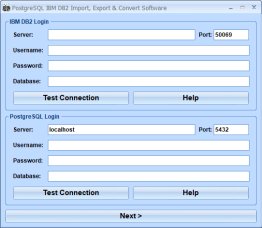PostgreSQL IBM DB2 Import, Export & Convert Software