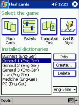 LingvoSoft FlashCards English <-> German for Pocket PC