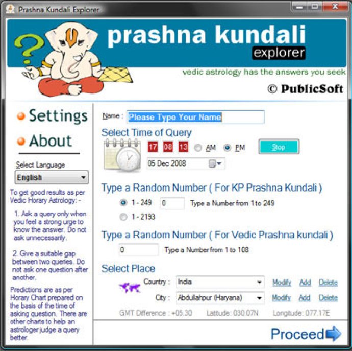 Prashna Kundali Explorer