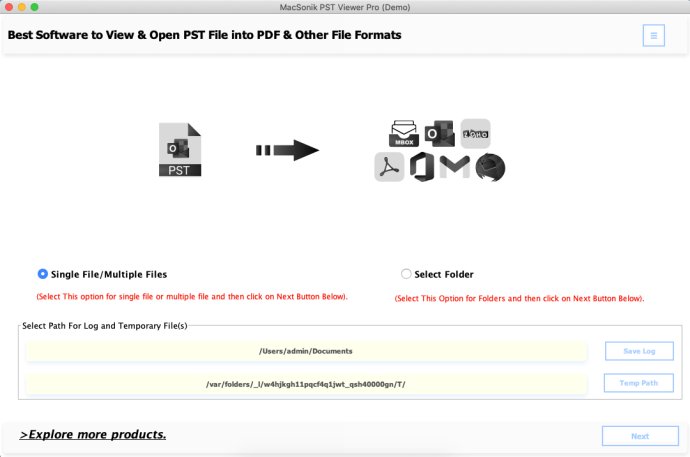 MacSonik PST Viewer Pro MacSonik PST Viewer Pro