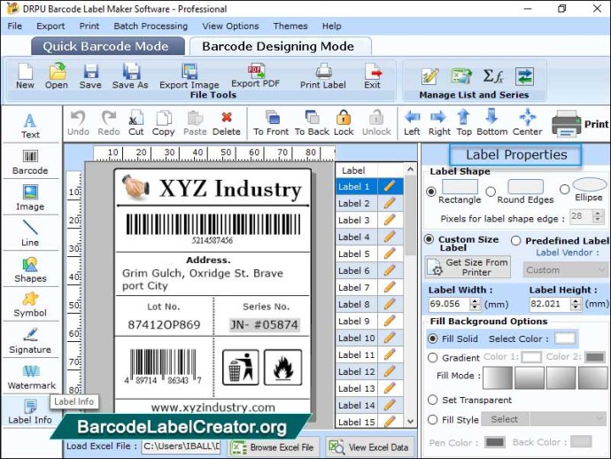 Barcode Label Creator Software