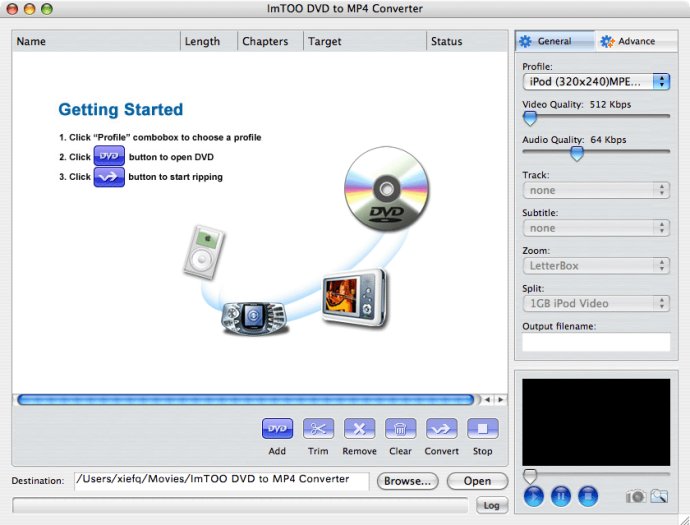 ImTOO DVD to MP4 Converter for Mac