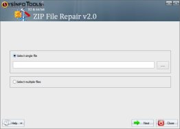 SysInfo ZIP file Recovery Tool