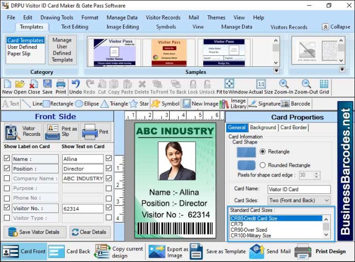 Gate Pass ID Card Printing Tool Gate Pass ID Card Printing Tool