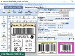 Generating Business Barcode Software