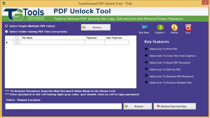 ToolsGround PDF Unlock Tool