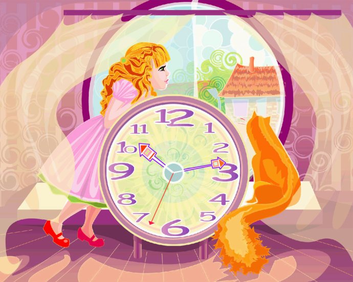 Fantasy Clock screensaver