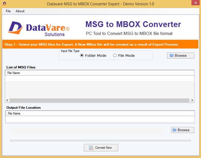 DataVare MSG to MBOX Converter Expert