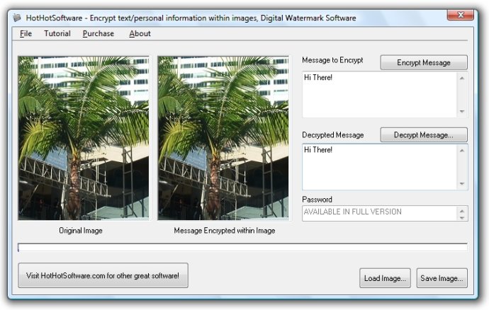 Encrypt your text within image files