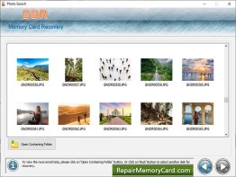 Memory Card Recovery Program