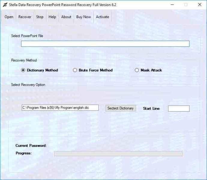 PowerPoint Password Recovery Software