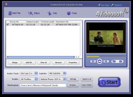 4Videosoft 3GP Converter for Mac