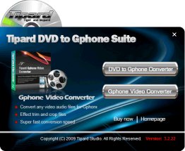 Tipard DVD to Gphone Suite