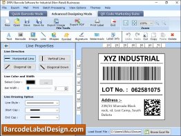 Manufacturing Industry Barcode Label