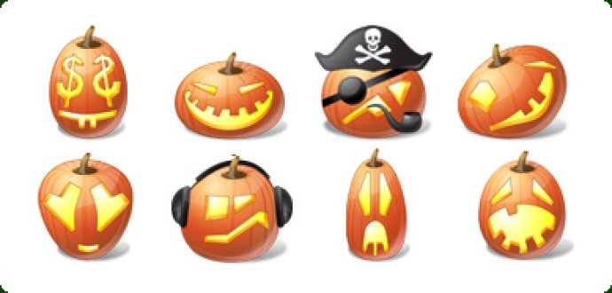 Icons-Land Vista Style Halloween Pumpkin Emoticons