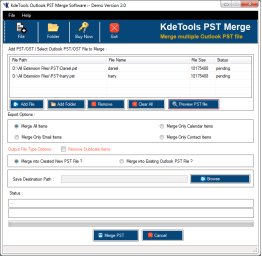KDETools PST Merge