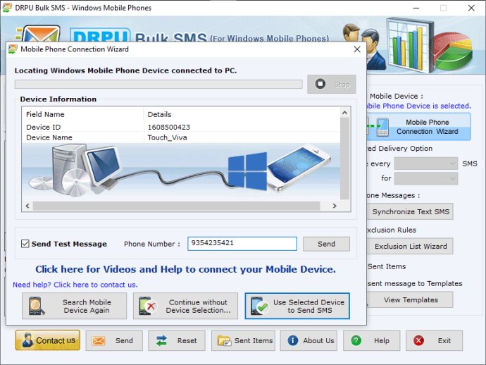 Excel SMS Sending Software for Windows