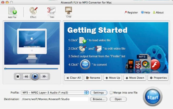 Aiseesoft FLV to MP3 for mac