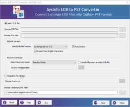 SysInfo EDB to PST Converter