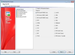 EMS Data Export for Oracle