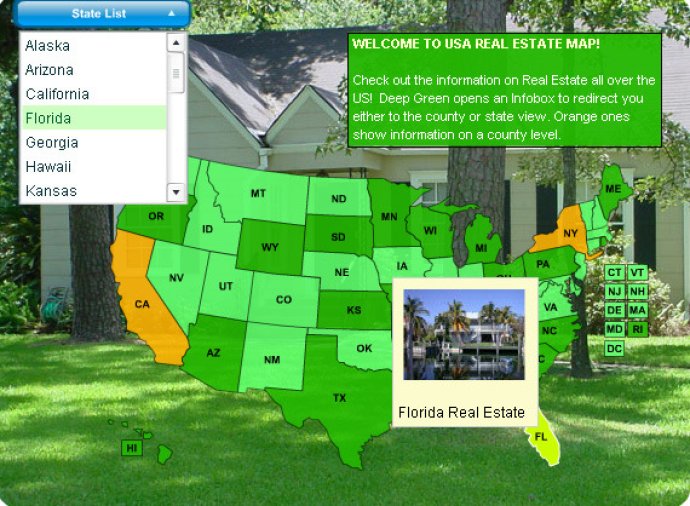 USA Real Estate Map
