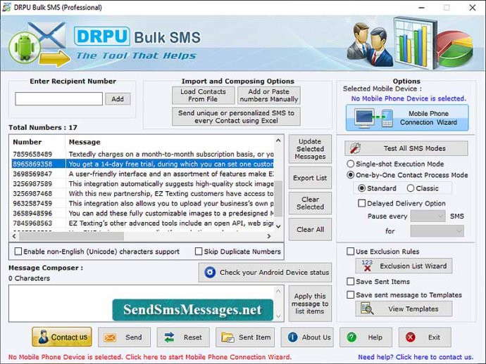 GSM Bulk Messaging Sender