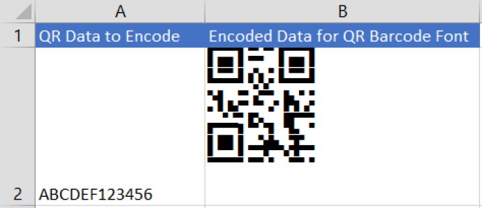 QR Code | Data Matrix | PDF417 for Excel
