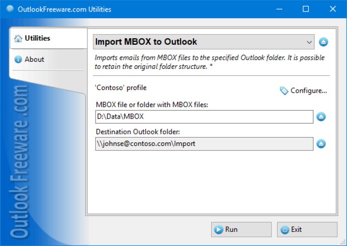 Import MBOX to Outlook