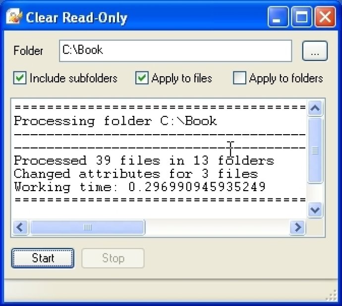 Clear Read-Only